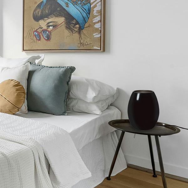 Lampe de chevet TOSEL AGG,verre , H16xD13,5xP13,5  cm.