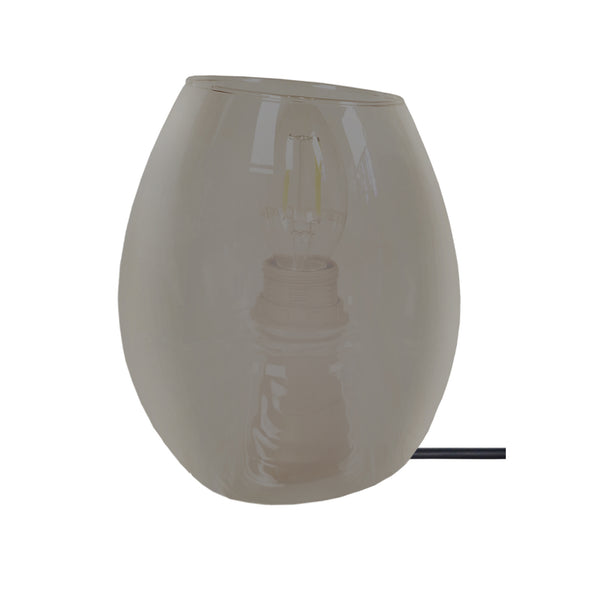 Lampe de chevet TOSEL AGG,verre , H16xD13,5xP13,5  cm.