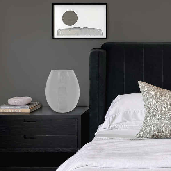 Lampe de chevet TOSEL AGG,verre , H16xD13,5xP13,5  cm.