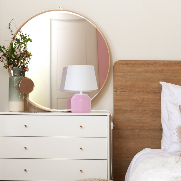 Lampe de chevet TOSEL MARY B,bois, H24xD16xP16  cm.