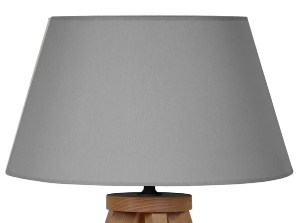Lampe de chevet TOSEL SKARA,bois , H52xD30xP30  cm.