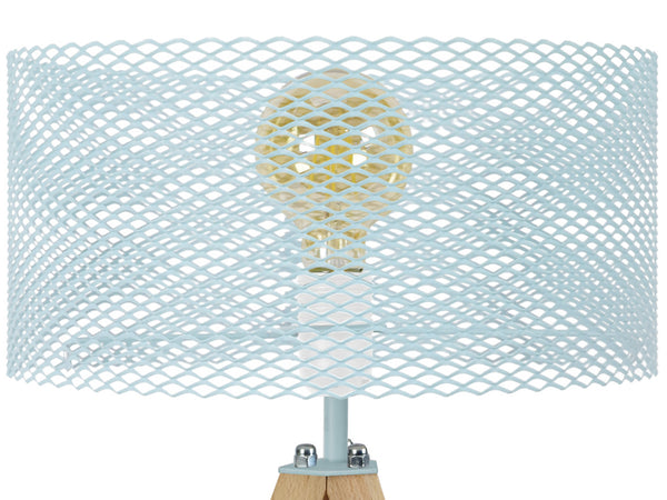 Lampe de chevet TOSEL ADONIS,bois , H54xD30xP30  cm.