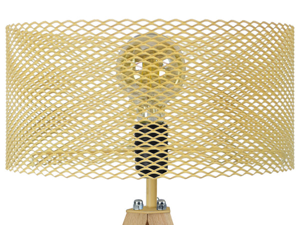 Lampe de chevet TOSEL ADONIS,bois , H54xD30xP30  cm.