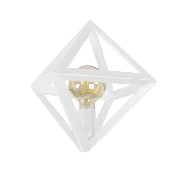 Lampe a poser TOSEL OCTAÈDRE 20,métal, H30xD20xP20  cm.