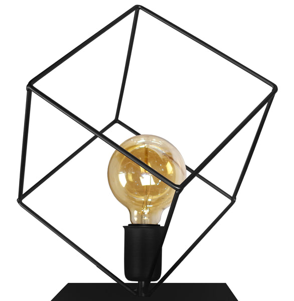 Lampe a poser TOSEL SQUARE,métal , H37xD35xP35  cm.