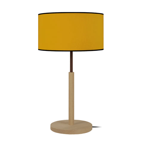 Lampe a poser TOSEL AGRA,bois , H54xD30xP30  cm.