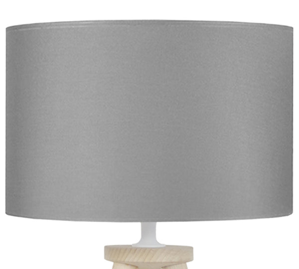 Lampe de chevet TOSEL UTGARD,bois , H44xD30xP30  cm.