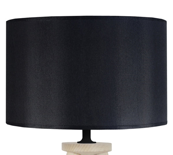 Lampe de chevet TOSEL UTGARD,bois , H44xD30xP30  cm.