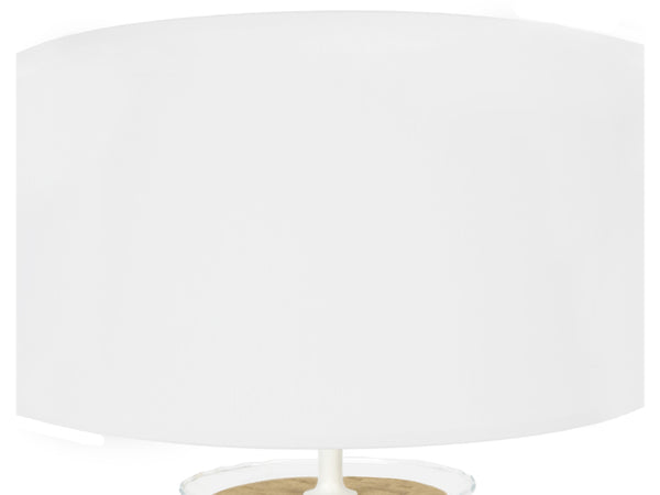 Lampe a poser TOSEL POT,verre  , H45xD30xP30  cm.