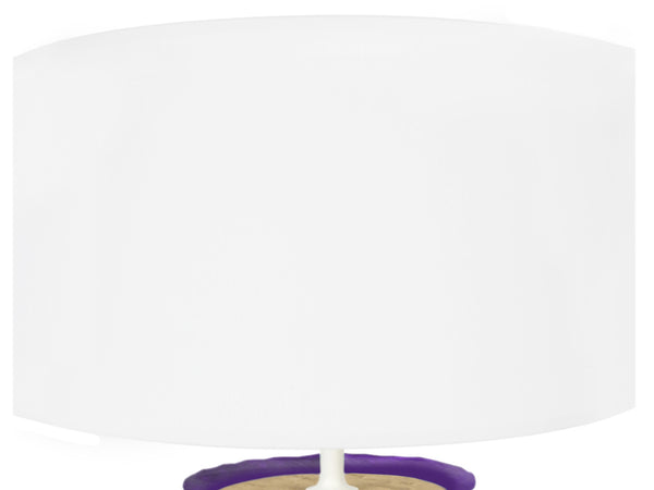 Lampe a poser TOSEL POT,verre  , H45xD30xP30  cm.