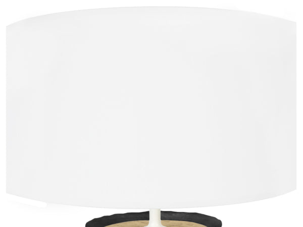 Lampe a poser TOSEL POT,verre  , H45xD30xP30  cm.