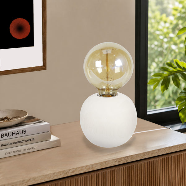 Lámpara de mesa MADERA BOLA madera