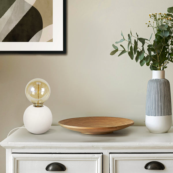 lámpara de mesa MADERA BOLA madera