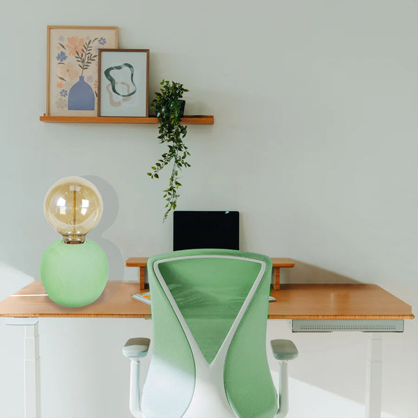 Lámpara de mesa MADERA BOLA madera