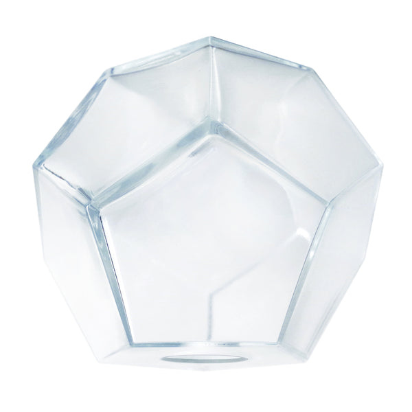 Abat-jour TOSEL GOSHIN,verre , H16,5xD18xP18  cm.
