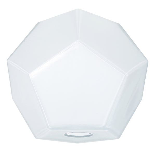 Abat-jour TOSEL GOSHIN,verre , H16,5xD18xP18  cm.