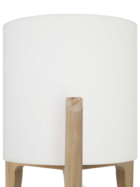 Lampe de chevet TOSEL PIPPINT SMALL,bois, H30xD25xP25  cm.
