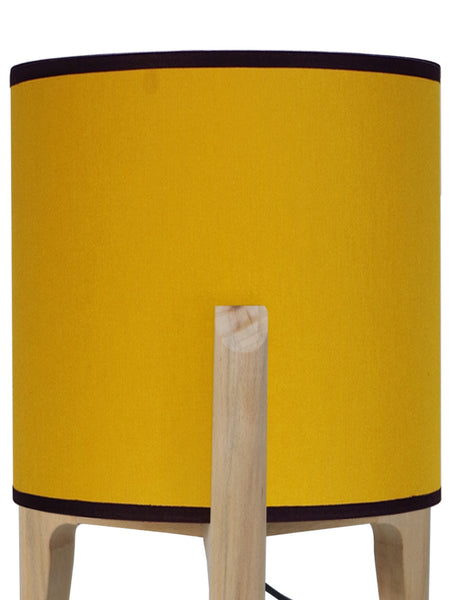 Lampe de chevet TOSEL PIPPINT SMALL,bois, H30xD25xP25  cm.