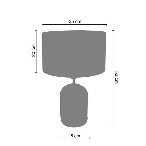 <tc>Candeeiro de Mesa VASE  35cm - 1 Luz  </tc>