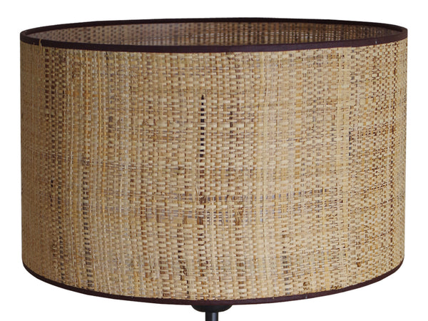 Lampe de salon TOSEL SVALBARD BIG,bois,verre, tissu , H53xD35xP35  cm.