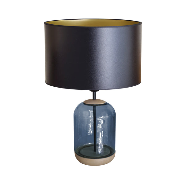 Lampe á poser SVALBARD BIG cylindre verre bois