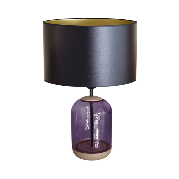 Lampe á poser SVALBARD BIG cylindre verre bois