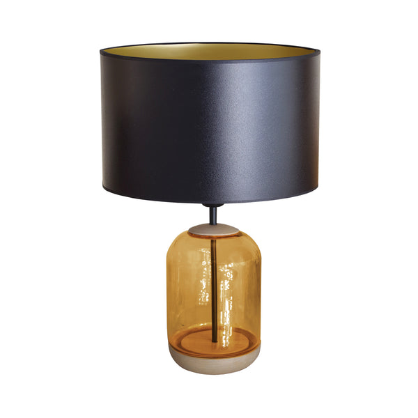Lampe á poser SVALBARD BIG cylindre verre bois