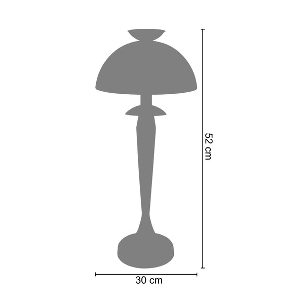 Lampe de salon TOSEL ASTRID,métal, H52xD30xP30  cm.