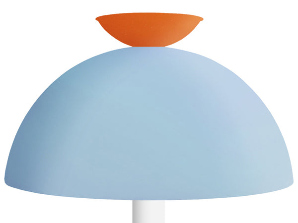 Lampe de salon TOSEL ASTRID,métal, bois H52xD30xP30  cm.