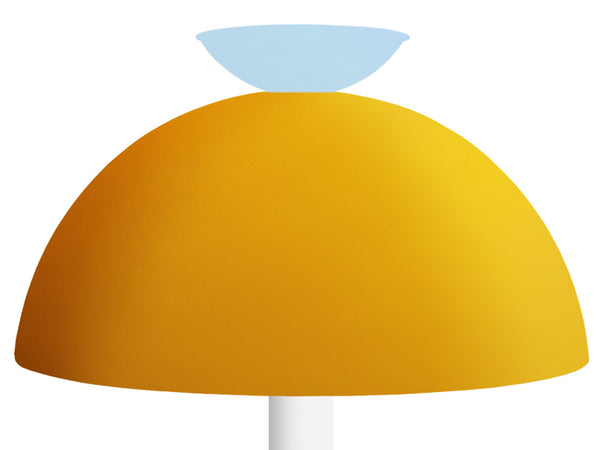 Lampe de salon TOSEL ASTRID,métal, bois H52xD30xP30  cm.