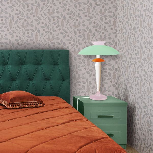 Lampe de salon TOSEL GRETA,métal, H57xD40xP40  cm.