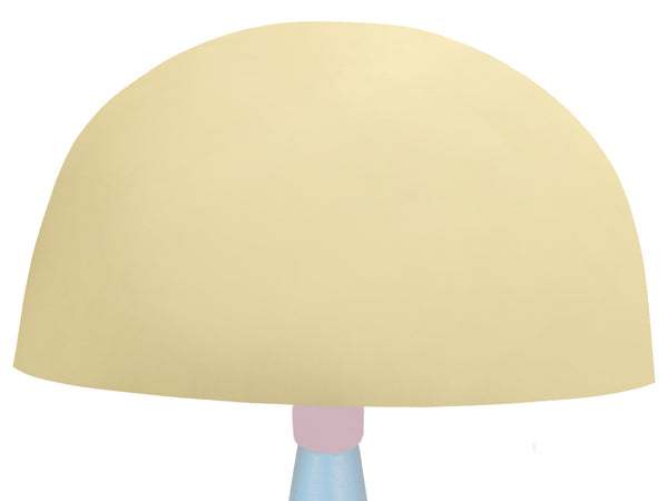 Lampe de chevet TOSEL HANNA,métal,bois, H37xD24,5xP24,5  cm.