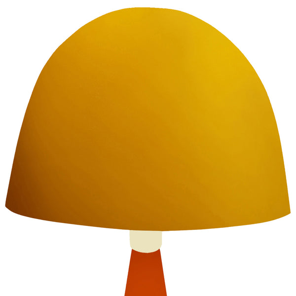 Lampe de chevet TOSEL PETITE JANINA,métal,bois , H37xD22xP22  cm.