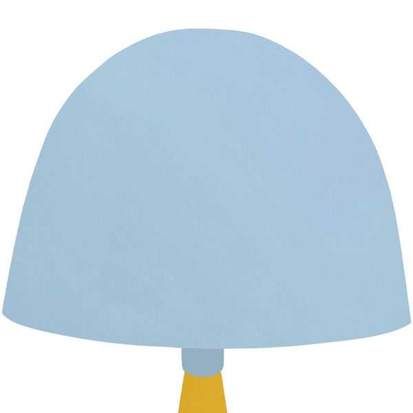 Lampe de chevet TOSEL PETITE JANINA,métal,bois , H37xD22xP22  cm.