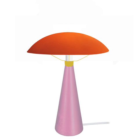 Lampe de chevet TOSEL ALVA,métal,bois, H37xD23,5xP23,5  cm.