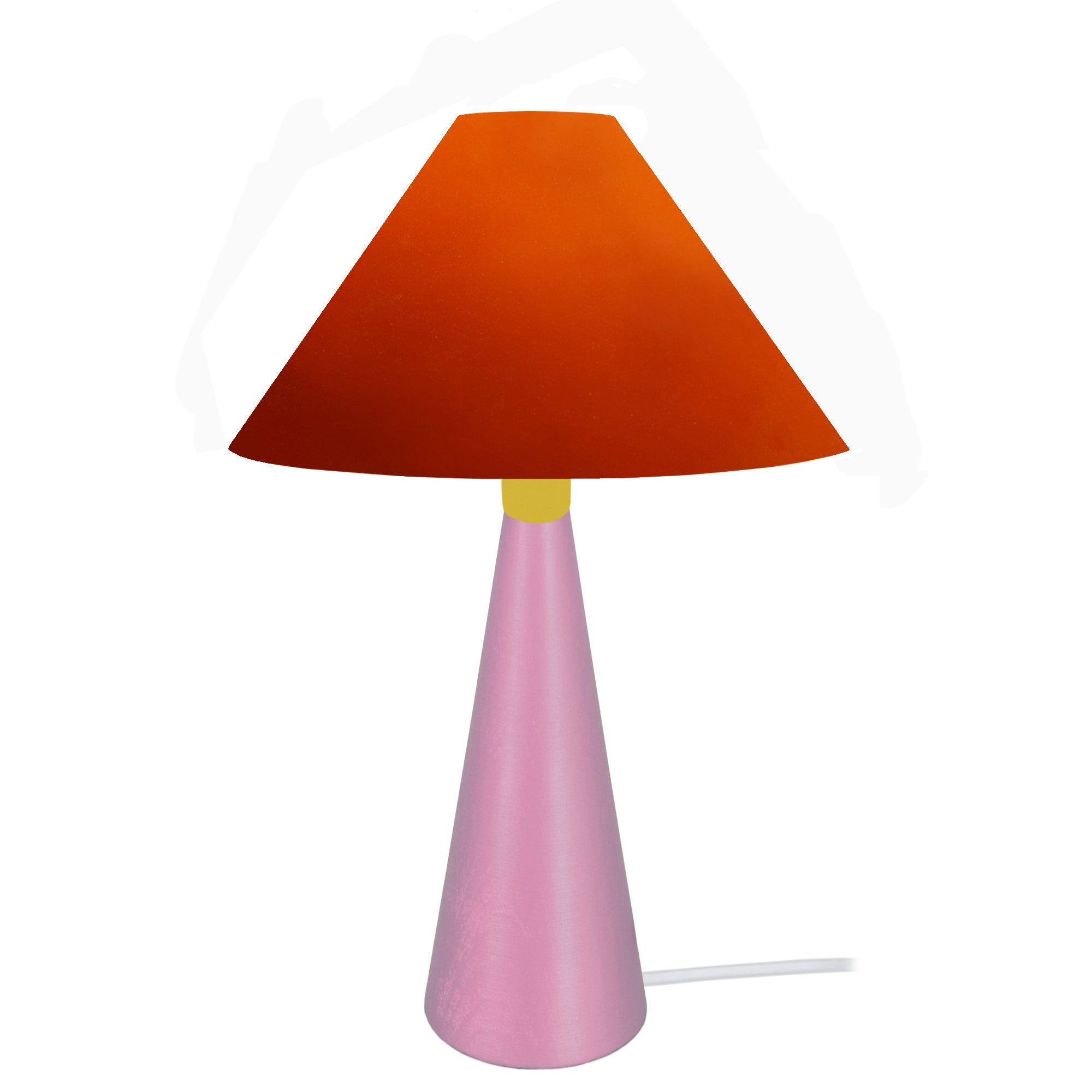 Lampe de chevet TOSEL LOTTA,métal,bois, H37xD21xP21  cm.