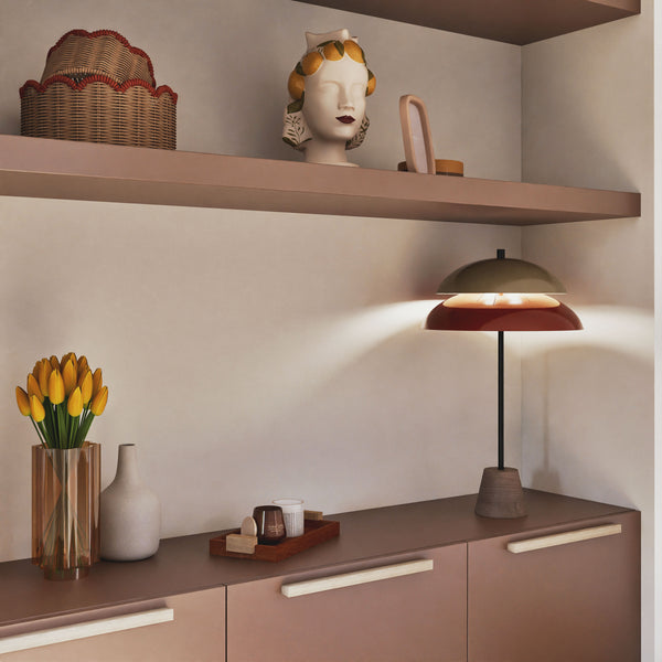 Lampe de bureau TOSEL MILANO,métal, H69xD40xP40 cm