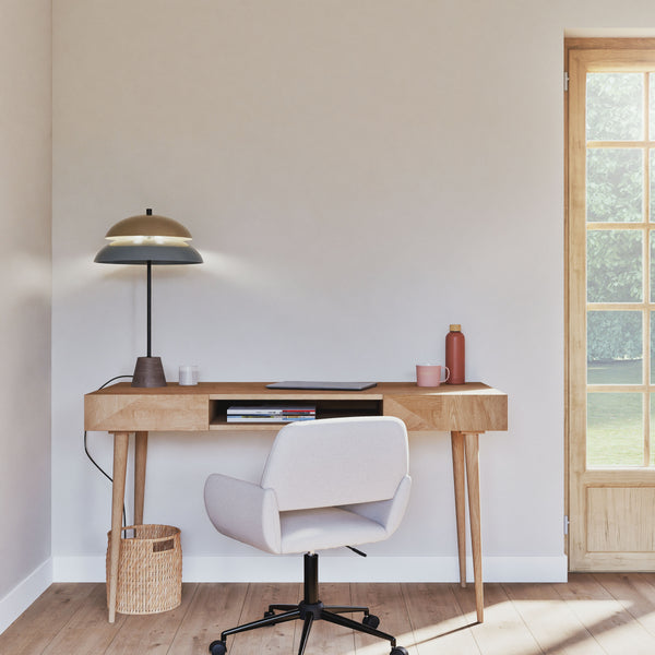 Lampe de bureau TOSEL MILANO,métal, H69xD40xP40 cm