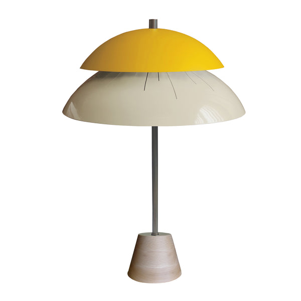 Lampe de bureau TOSEL MILANO,métal, bois H69xD40xP40 cm