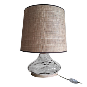 Lampe a poser TOSEL BURANO verre, H50xD35xP35cm- 1 Lumière