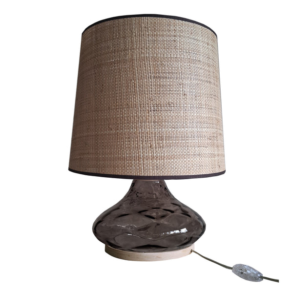 Lampe a poser TOSEL BURANO verre, H50xD35xP35cm- 1 Lumière