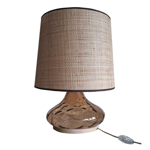 Lampe a poser TOSEL BURANO verre, H50xD35xP35cm- 1 Lumière