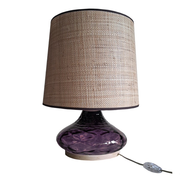 Lampe a poser TOSEL BURANO verre, H50xD35xP35cm- 1 Lumière