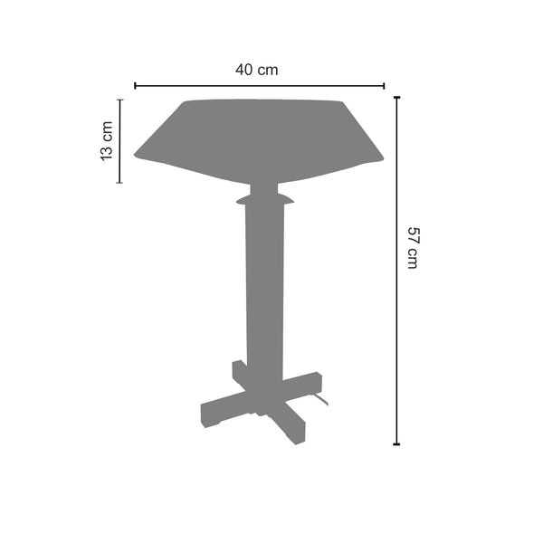 Lampe a poser PADUA CONE H60xD40xP40  cm
