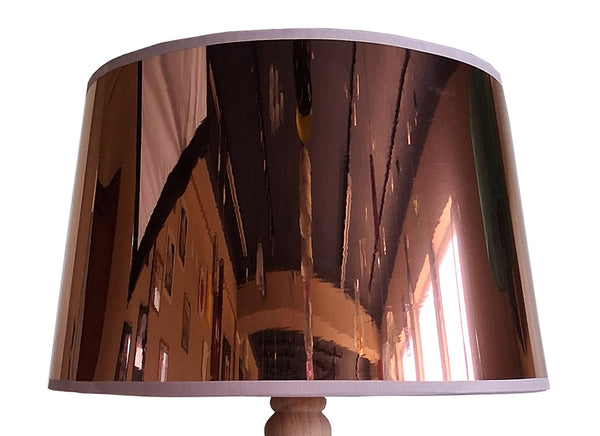 Lampe a poser TOSEL ABRUZZO verre et bois, tissu métalique H41xD26xP18cm - 1 Lumière