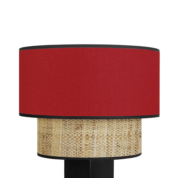 Lampe chevet SIRACUSA colonne cube bois