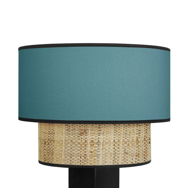 Lampe chevet SIRACUSA colonne cube bois