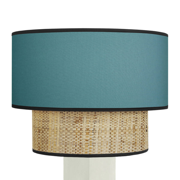 Lampe chevet SIRACUSA colonne cube bois