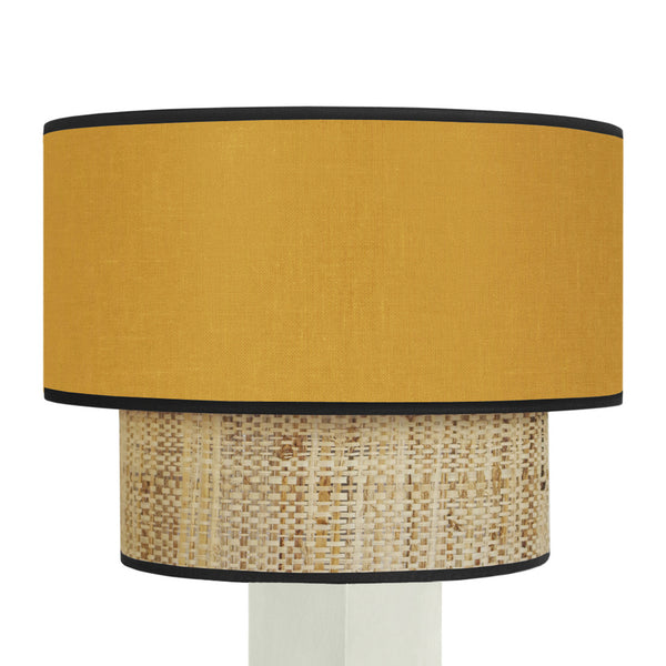 Lampe chevet SIRACUSA colonne cube bois