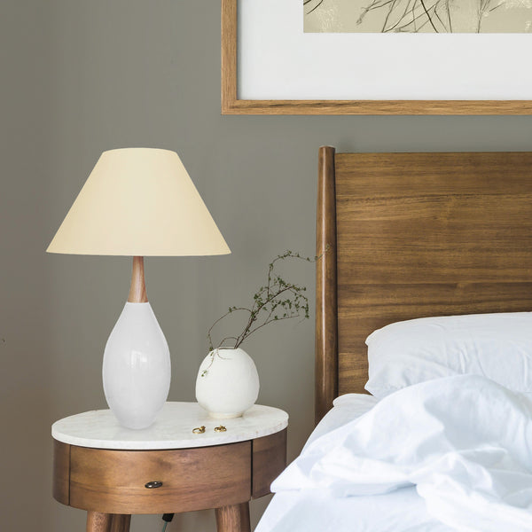 Lampe de bureau VANTAA,métal, bois H74xD50xP50 cm